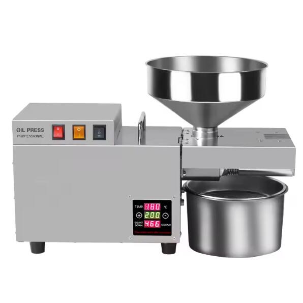 Temperature Control Oil Extractor Commercial Vegetable Seeds Stainless Steel Oil Press Machine